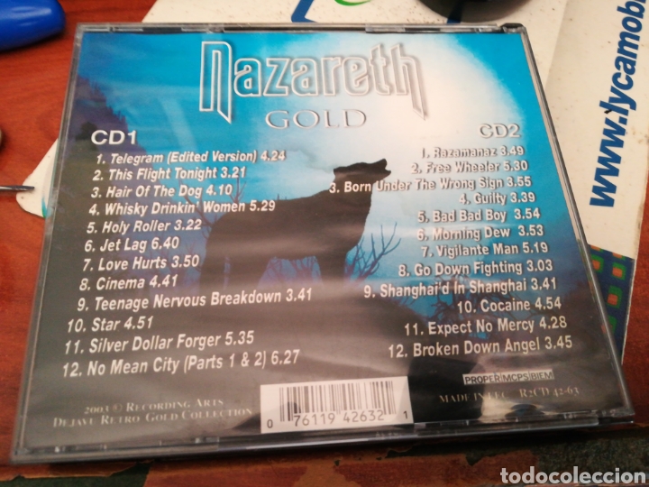CDs de m&uacute;sica: Nazareth doble cd gold 2003 - Foto 2