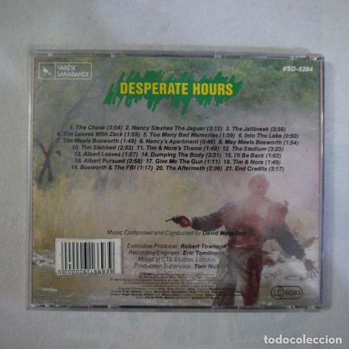 CDs de m&uacute;sica: BSO DESPERATE HOURS - HORAS DESESPERADAS - CD 1990 - Foto 3