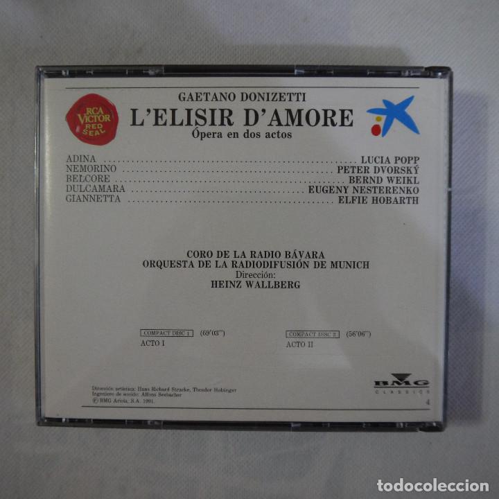 CDs de m&uacute;sica: DONIZETTI - LELISIR DAMORE. OPERA EN DOS ACTOS - 2 CDS - Foto 4