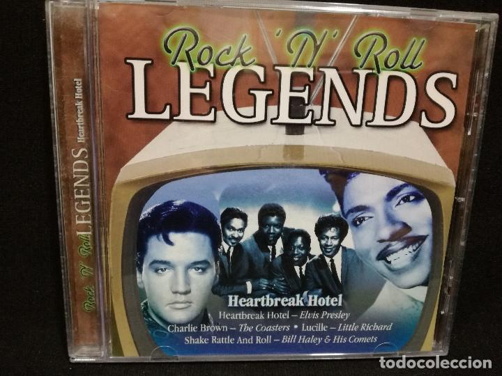 CDs de m&uacute;sica: CD - ROCK N ROLL LEGENDS - HEARTBREAK HOTEL - Foto 1