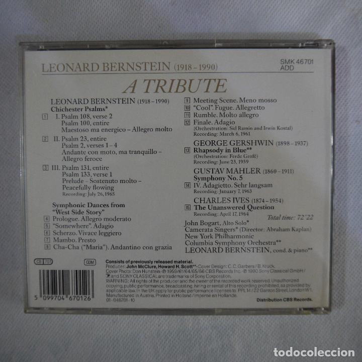 CDs de m&uacute;sica: LEONARD BERNSTEIN - A TRIBUTE 1918-1990 - CD - Foto 3
