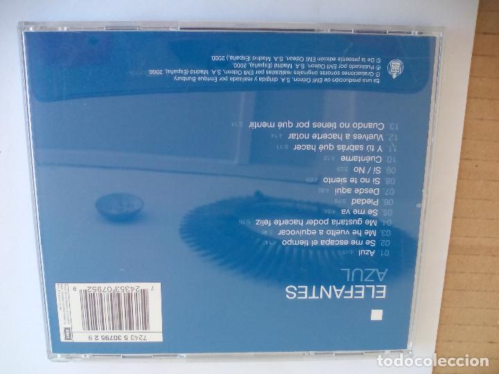CDs de m&uacute;sica: ELEFANTE. AZUL.. CD. EMI 2000 - Foto 3