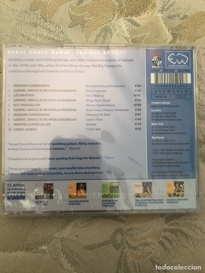 CDs de m&uacute;sica: Kenya dance man&iacute;a various artits precintado - Foto 2