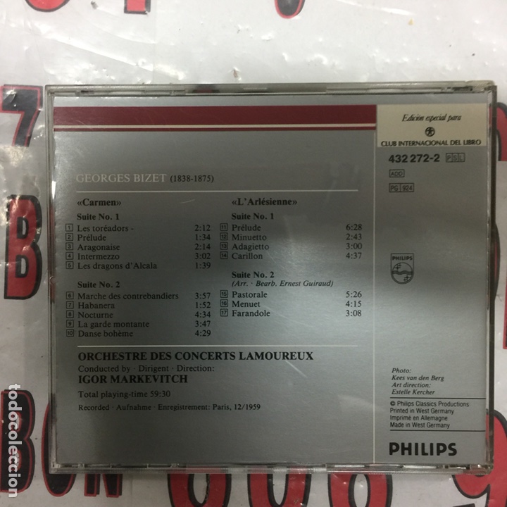 CDs de m&uacute;sica: Cd Phillips Silver Line classics - Bizet suites - Foto 2