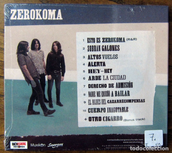 CDs de m&uacute;sica: ZEROKOMA - GALONES - 2017 - PRECINTADO - Foto 2