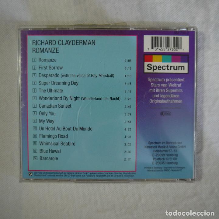 CDs de m&uacute;sica: RICHARD CLAYDERMAN - ROMANZE - CD - Foto 3