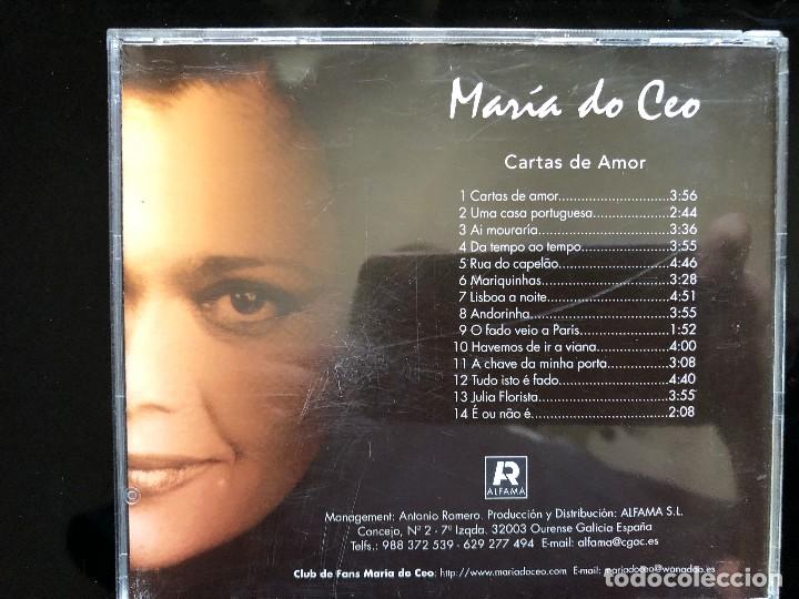 CDs de m&uacute;sica: MARIA DO CEO CARTAS DE AMOR cd - Foto 2