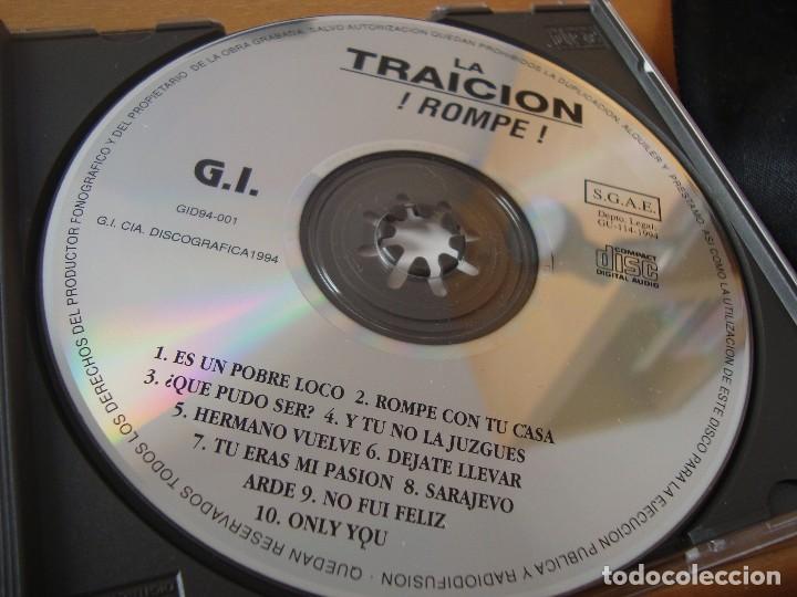 CDs de m&uacute;sica: RAR CD. LA TRAICION. &iexcl;ROMPE!. 1994 - Foto 3