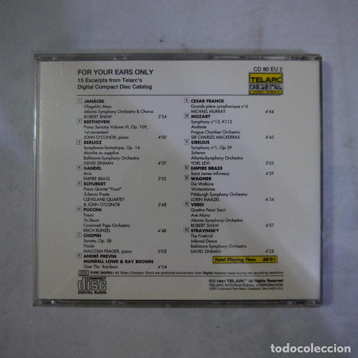 CDs de m&uacute;sica: TELARC - FOR YOUR EARS ONLY - CD 1991 - Foto 3
