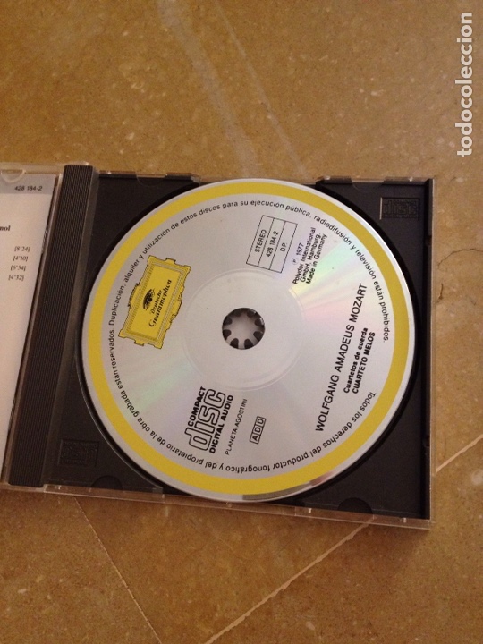 CDs de m&uacute;sica: Cuarteto melos / Mozart - Cuartetos de cuerda - - Foto 2
