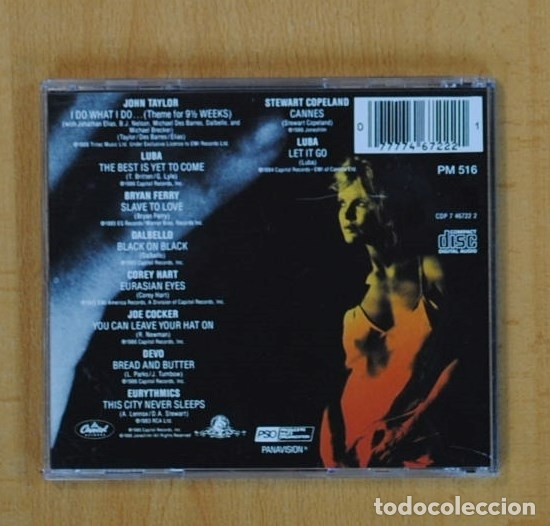 CDs de m&uacute;sica: 9 1/2 WEEKS B.S.O. - CD - Foto 2