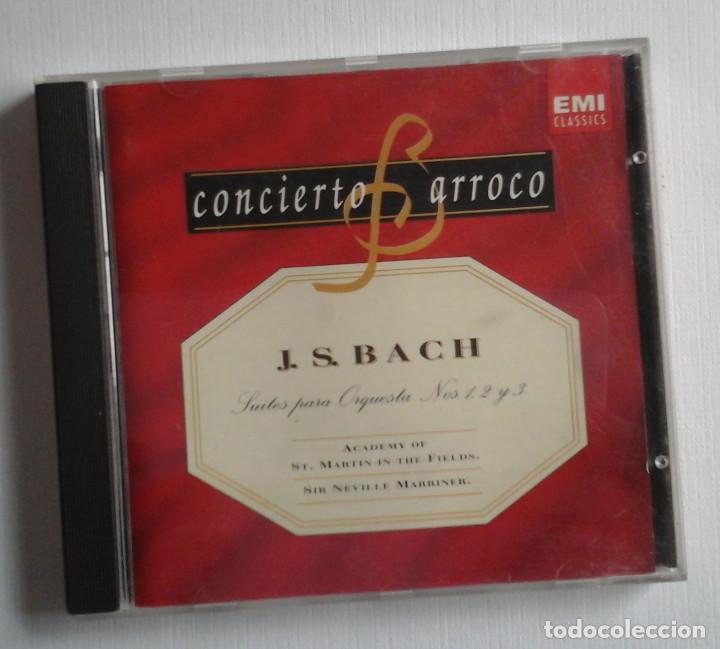 CDs de m&uacute;sica: CD Bach, Suites 1, 2 y 3. Concierto Barroco. Muy bueno. Ocasi&oacute;n