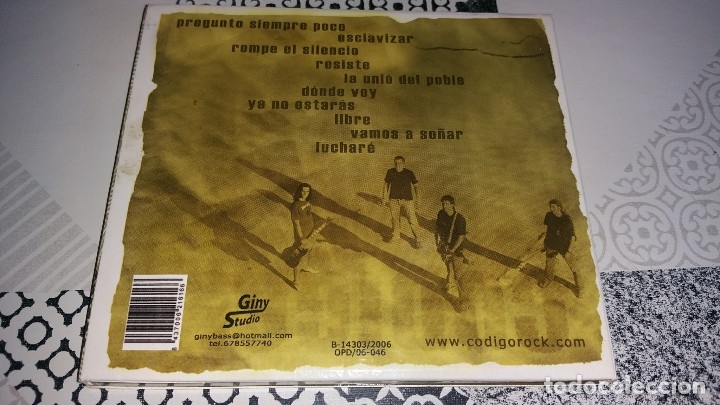 CDs de m&uacute;sica: CD CODIGO ROMPE EL SILENCIO - GINY STUDIO A&Ntilde;O 2006 RARO - Foto 2