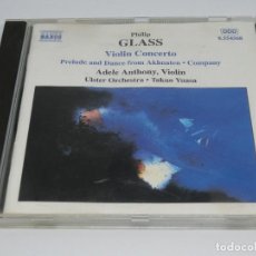 CDs de Música: PHILIP GLASS - VIOLIN CONCERTO - ADELE ANTHONY - ULSTER ORCHESTRA - TAKUO YUASA - 2000