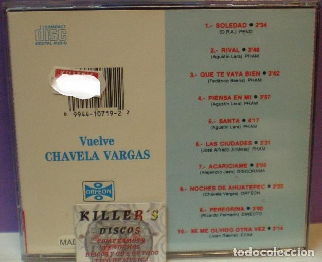 CDs de m&uacute;sica: Chavela Vargas - Piensa en M&iacute; - CD - Foto 2