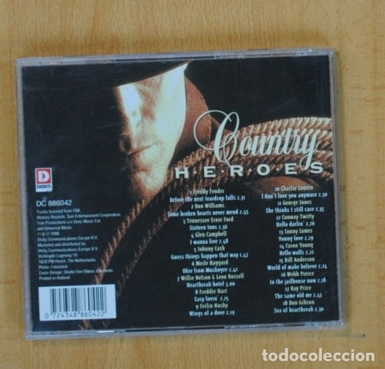 CDs de m&uacute;sica: VARIOS - COUNTRY H.E.R.O.E.S. - CD - Foto 2