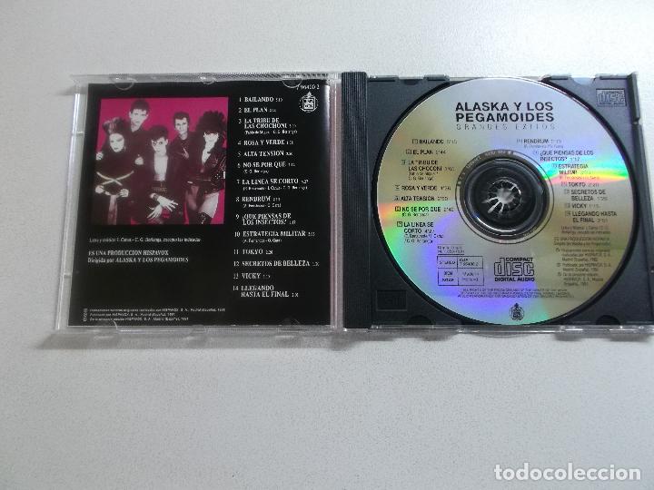 CDs de m&uacute;sica: ALASKA Y LOS PEGAMOIDES GRANDES EXITOS HISPAVOX - Foto 3