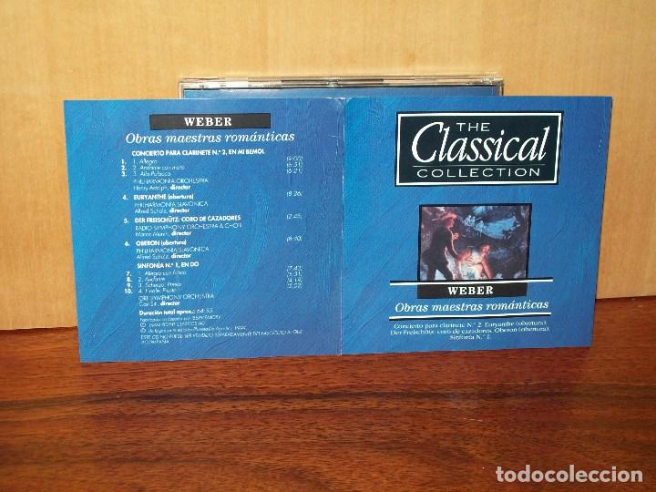 CDs de m&uacute;sica: CLASSICAL  COLLECTION  -   WEBER  -  OBRAS  MAESTRAS  ROMANTICAS  -  CD - Foto 1