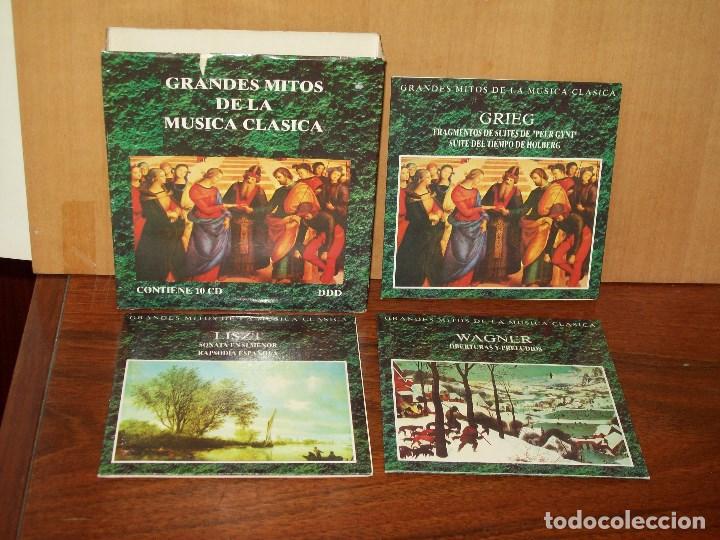 CD di Musica: GRANDES  MITOS  DE  LA MUSICA  CLASICA  -  COLECCION  10 CDS GRANDES  COMPOSITORES