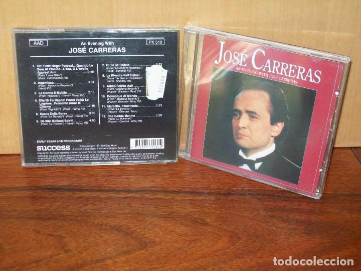 CD de M&uacute;sica: JOSE  CARRERAS  -  AN  EVENING  WITH  -   CD