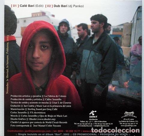 CDs de m&uacute;sica: Ojos de Brujo / Cal&eacute; Bar&iacute; / CD Single Promo / 2002 - Foto 2