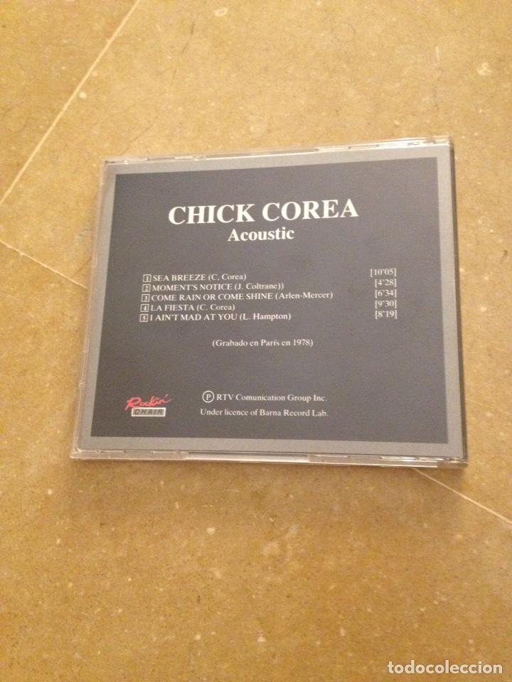CDs de m&uacute;sica: Chick Corea. Acoustic (CD) - Foto 3
