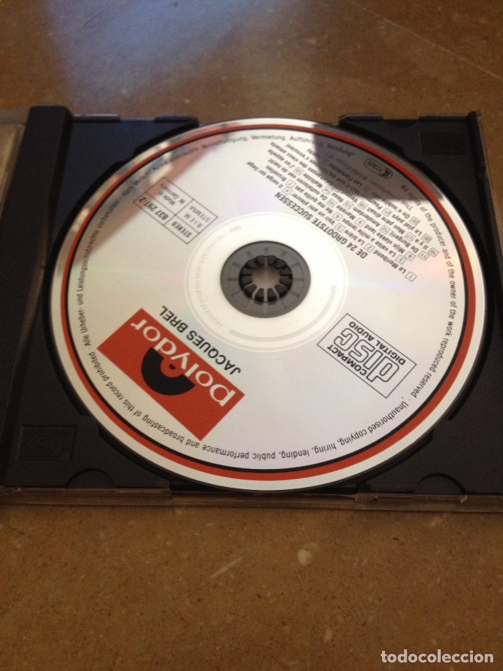 CDs de m&uacute;sica: Jacques Brel. De 24 grootste successen (CD) - Foto 2