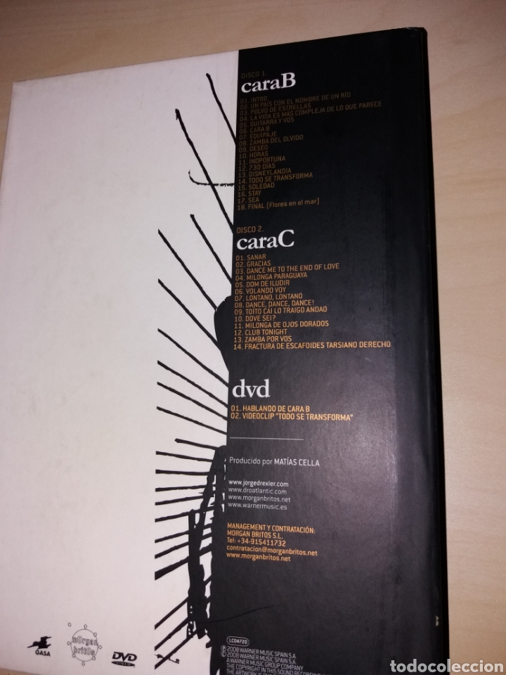 CDs de m&uacute;sica: JORGE DREXLER - EN CONCIERTO - CARA B - Foto 4