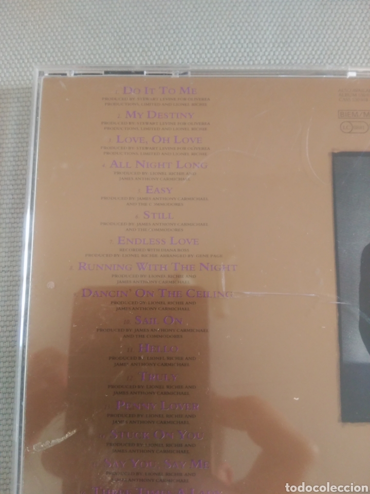 CDs de m&uacute;sica: Back to front, Lionel Richie - Foto 3