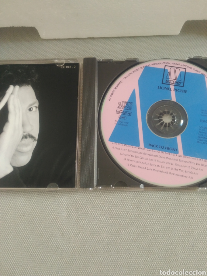 CDs de m&uacute;sica: Back to front, Lionel Richie - Foto 4