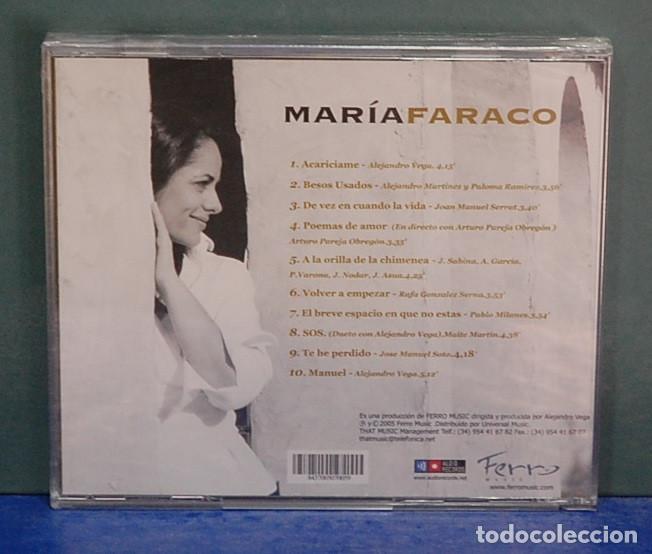 CDs de m&uacute;sica: Mar&iacute;a Faraco. Ferro music 2005. CD - Foto 2
