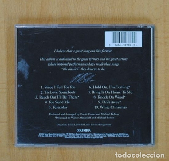 CDs de m&uacute;sica: MICHAEL BOLTON - TIMELESS THE CLASSICS - CD - Foto 2