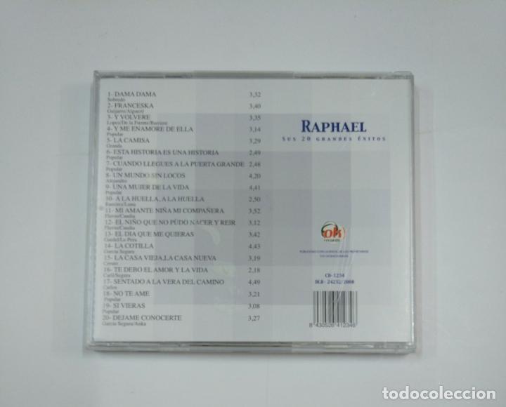 CDs de m&uacute;sica: RAPHAEL. - SUS 20 GRANDES &Eacute;XITOS. - CD. TDKCD6 - Foto 3