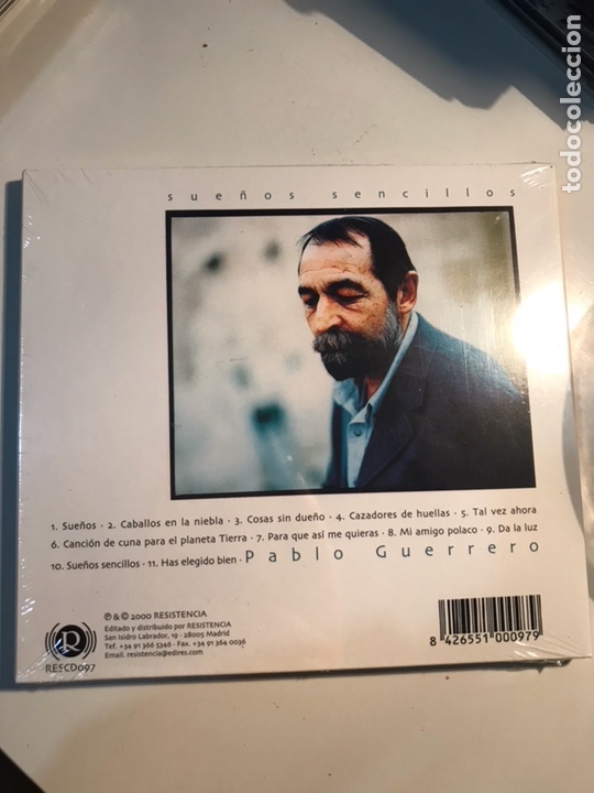 CDs de m&uacute;sica: Sue&ntilde;os sencillos Pablo guerrero - Foto 2