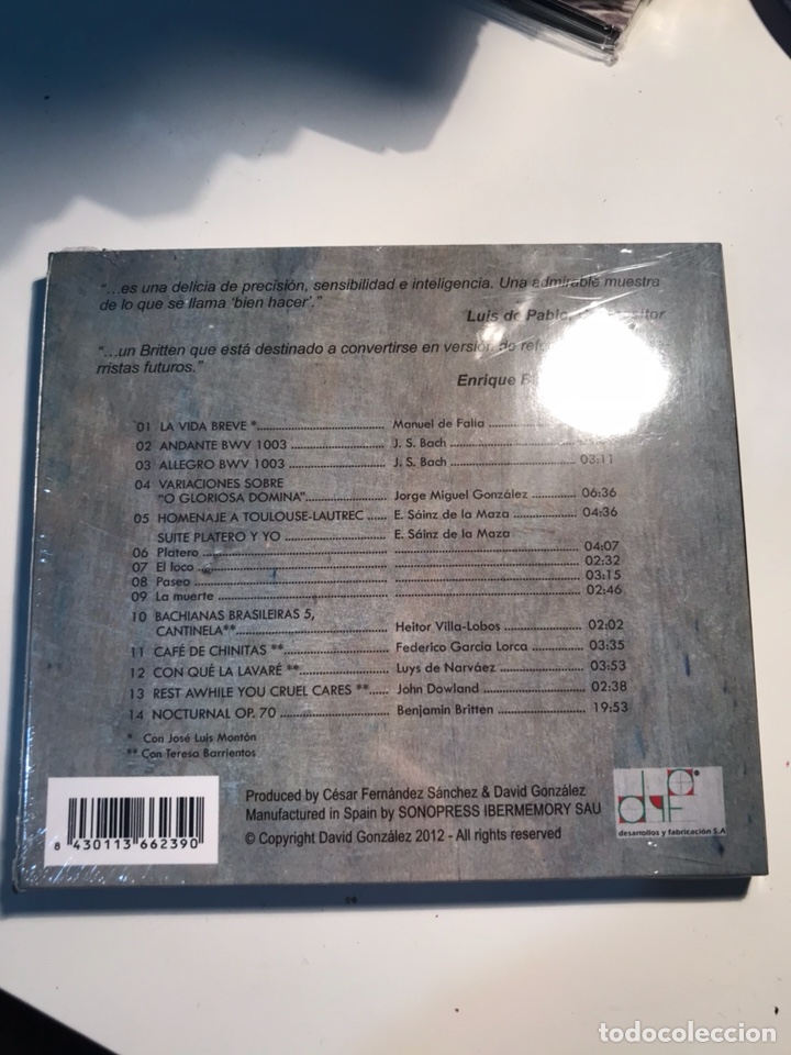 CDs de m&uacute;sica: David Gonz&aacute;lez benjamin britten - Foto 2