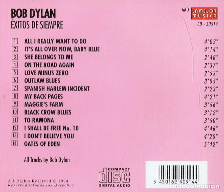 CDs de m&uacute;sica: BOB DYLAN &Eacute;XITOS DE SIEMPRE  (CD) - Foto 2