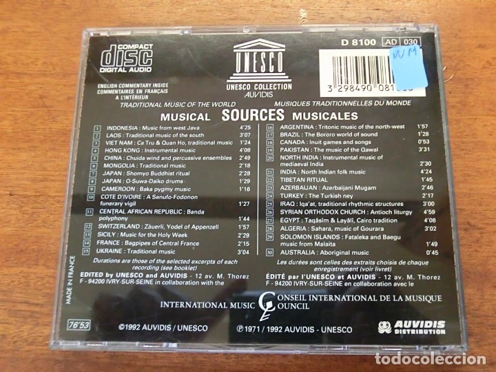 CDs de m&uacute;sica: Musical Sources Musicales - Foto 2