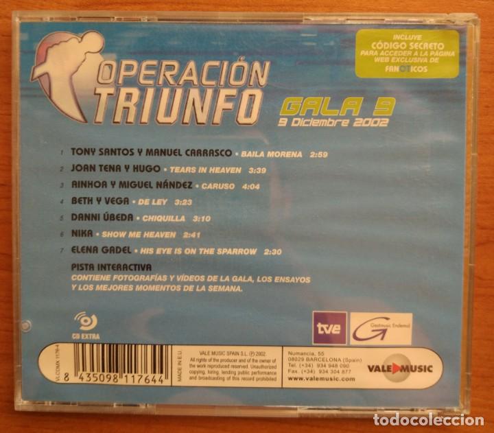 CDs de m&uacute;sica: CD Operaci&oacute;n triunfo, gala 9 - Foto 2