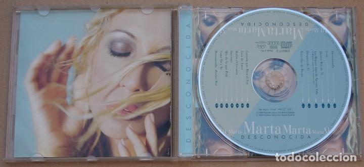 CDs de m&uacute;sica: MARTA SANCHEZ - DESCONOCIDA (CD) 1998 - 13 TEMAS - Foto 2
