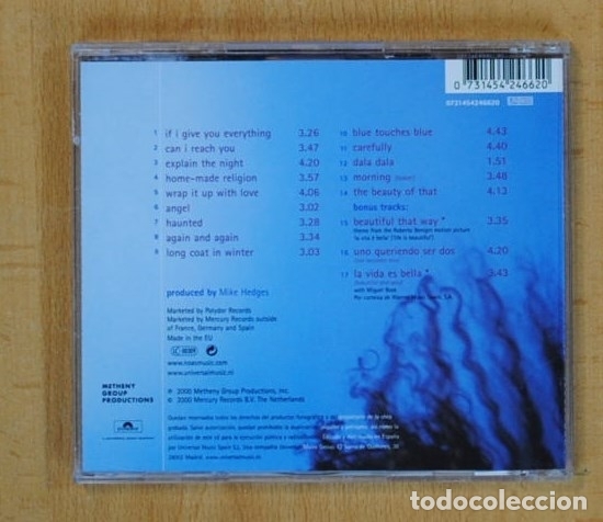 CDs de m&uacute;sica: NOA - BLUE TOUCHES BLUE - CD - Foto 2