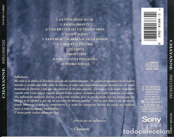 CDs de m&uacute;sica: Chayanne - Influencias - CD - Foto 2