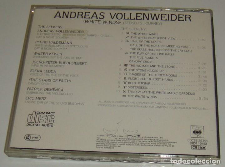 CDs de m&uacute;sica: CD - ANDREAS VOLLENWEIDER - WHITE WINDS - SEEKERS JOURNEY - VOLLENWEIDER - Foto 2