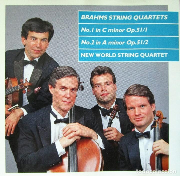 CDs de m&uacute;sica: NEW WORLD STRING QUARTET - BRAHMS (STRING QUARTET N&ordm;1 IN C MINO) (STRING QUARTET N&ordm; 2 IN A MINOR) CD - Foto 1