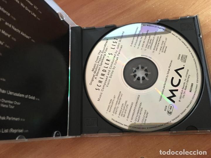 CDs de m&uacute;sica: SCHINDLERS LIST B.S.O.  CD (CDI16) - Foto 2