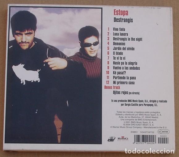 CDs de m&uacute;sica: ESTOPA - DESTRANGIS (CD) 2004 - 13 TEMAS - Foto 2
