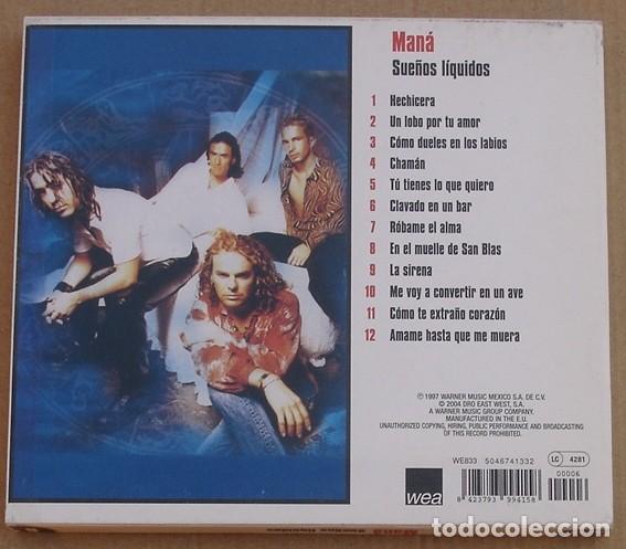 CDs de m&uacute;sica: MAN&Aacute; - SUE&Ntilde;OS LIQUIDOS (CD) 2004 - 12 TEMAS - Foto 2