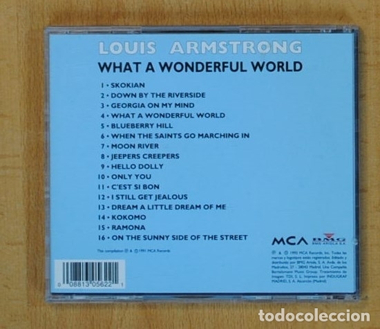 CDs de m&uacute;sica: LOUIS ARMSTRONG - WHAT A WONDERFUL WORLD - CD - Foto 2