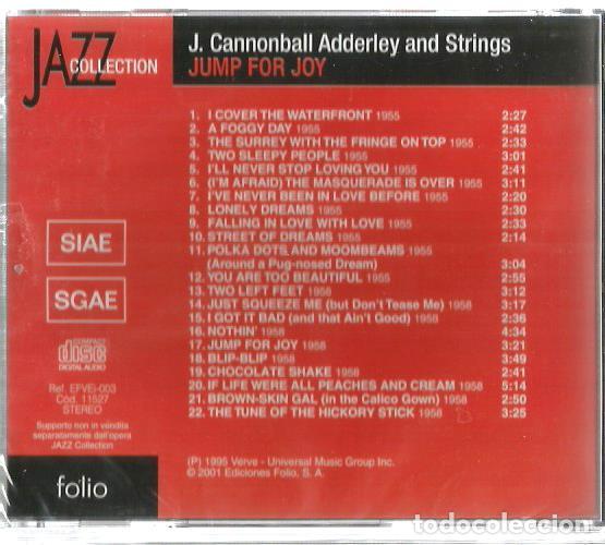 CDs de m&uacute;sica: CD CANNONBALL ADDERLEY AND STRINGS : JUMP FOR JOY - Foto 2