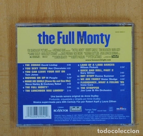CDs de m&uacute;sica: THE FULL MONTY B.S.O. - CD - Foto 2