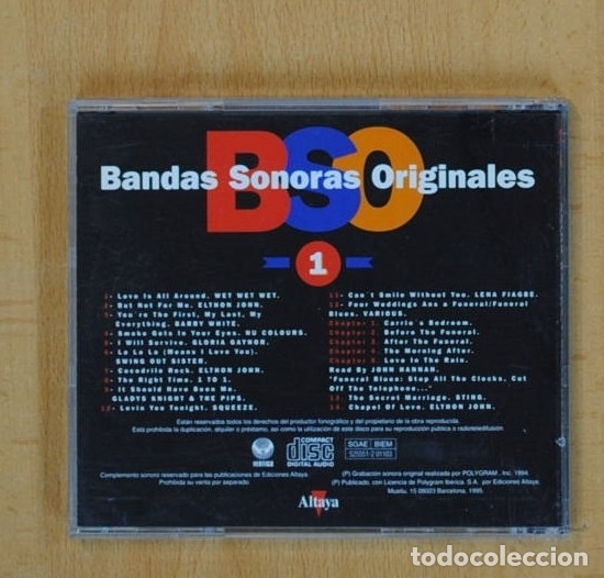 CDs de m&uacute;sica: FOUR WEDDINGS & A FUNERAL B.S.O. - CD - Foto 2